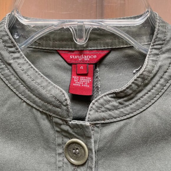 Sundance Women's Military Sage Green Jacket - Sz 4 - Picture 3 of 4